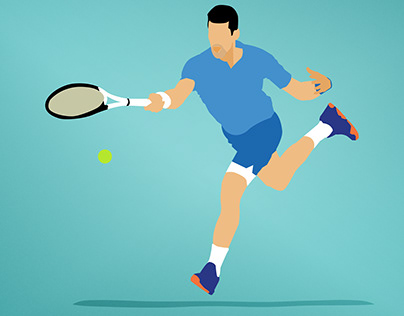 Project thumbnail - Novak Djokovic Faceless Tennis Poster