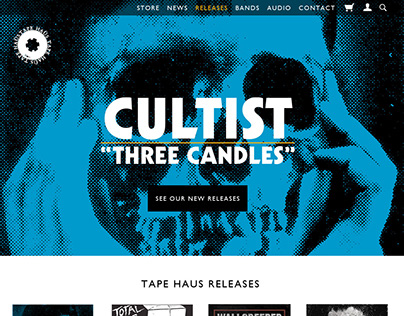 Tape Haus Records Website Design