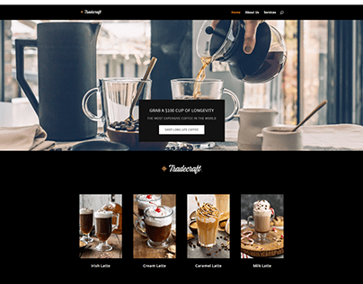 Coffee Shop Website Landing Page