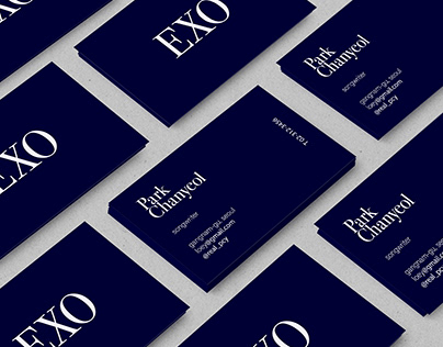 exo and nct business cards