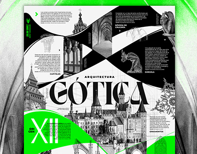 Gothic architecture infographic