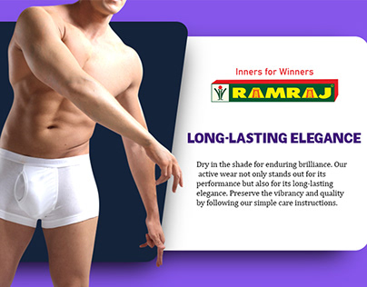 Ramraj innerwear amazon A+ content banner design
