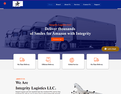 Logistics, freight, trucking website
