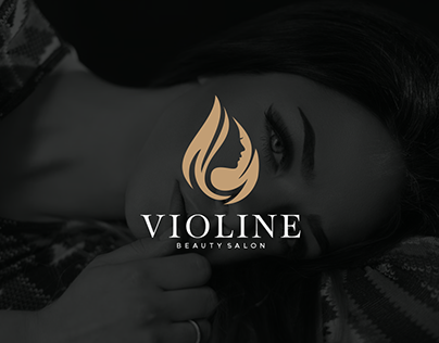 Violine Beauty Girl Logo Design