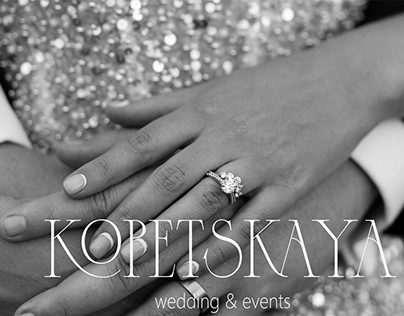 Kopetskaya Wedding/ Brand identity for a wedding agency