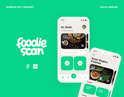 Foodie Scan App UX/UI Design