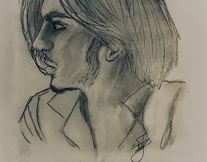 Pencil sketch portrait