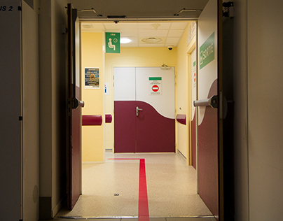 Les couloirs de l'hôpital, reportage photo