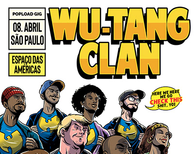 Pôster - Wu Tang Clan em São Paulo