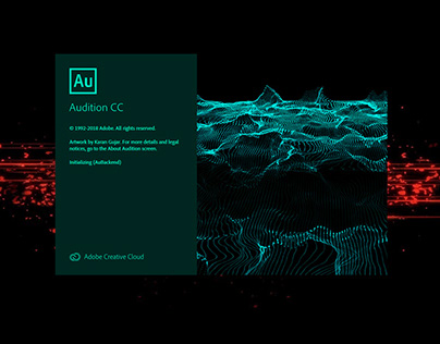 Adobe Audition CC 2019 Splash Screen