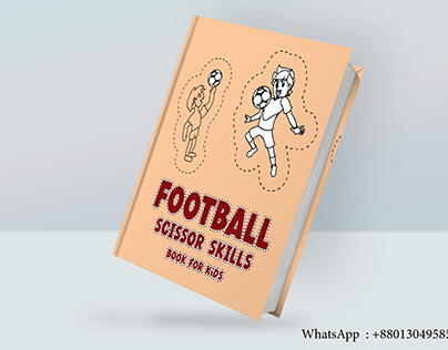 FOOTBALL SCISSOR SKILLS BOOK FOR KIDS