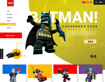 "LEGO BATMAN" Web design