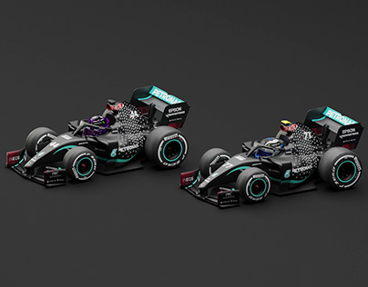 F1 2020 Cartoon - Mercedes-AMG Petronas