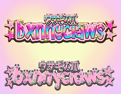 gyaru logo design #1 "bunnyclaws"