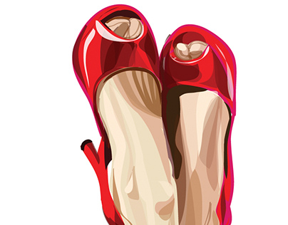 Red shoes/ Illustrator