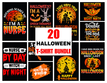 Halloween t-shirt 20 bandle