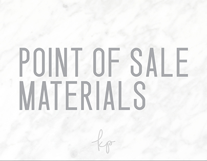 Point of Sale Materials