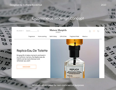E-commerce | Website design | Fragrance store
