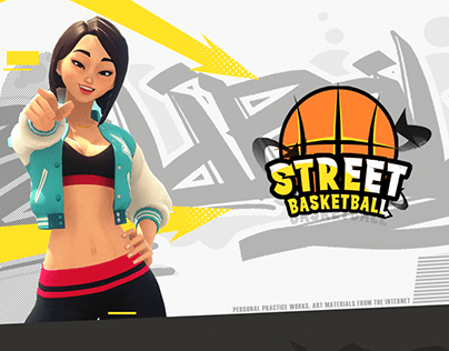 街头篮球丨Street basketball 游戏界面UI练习
