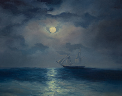 "Sonata of the night for a sailboat"