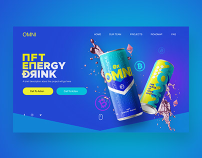 Omni Energy - NFT Energy Drink Ui Design