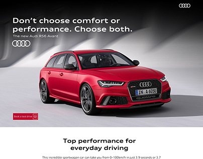 Audi RS6 specs page