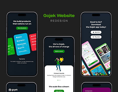 Project thumbnail - Gojek Website
