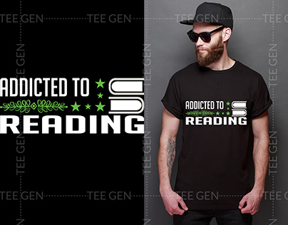 Reading Custom Typography T shirt Design