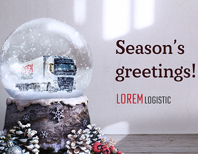 Christmas Card from Logistic Company