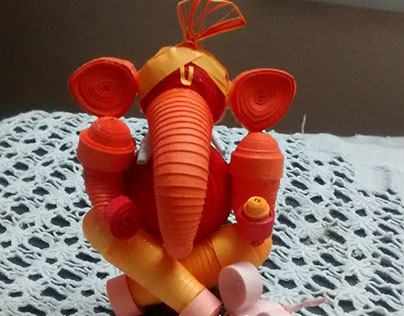 Quilled Ganesha- 1