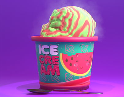 Ice cream cup product design