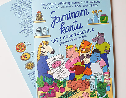 Colouring Activity Book "Let's Cook Together"
