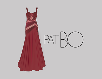 VETOR | Vestido "recortes renda" da marca PatBO