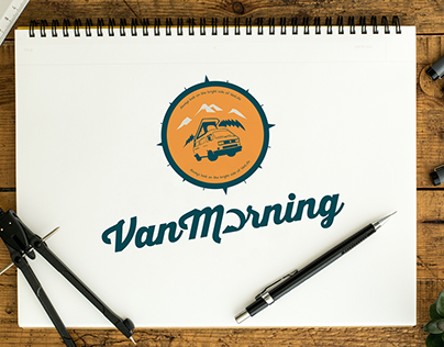 VanMorning logo and brand design
