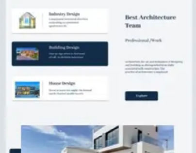 Architecture Landing page
