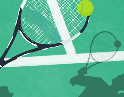 Illustrations Tennis court