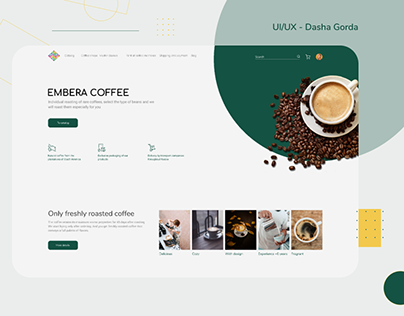 Embera Cofee/ Coffee shop/ ecommerce UI/UX