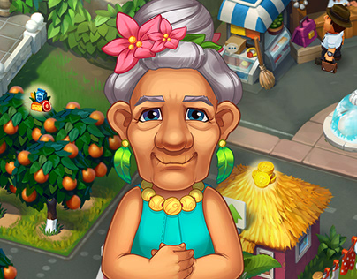 Cute Grandma character