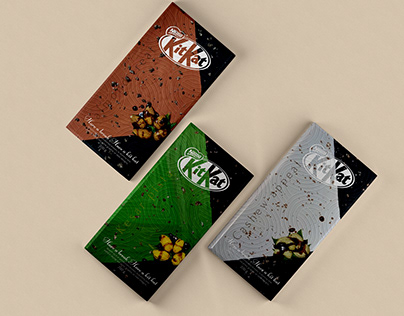 KitKat Package Pattern Design-Mixed Media Design