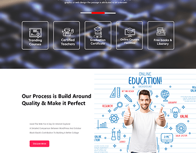 Lerner Education Landing Page