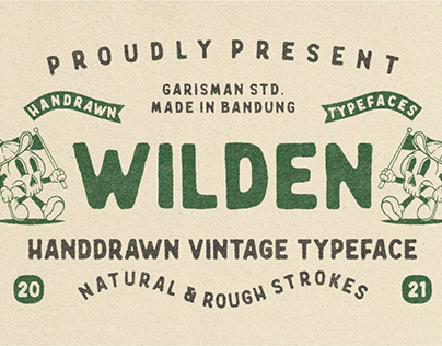 Wilden - Handdrawn Vintage Typeface