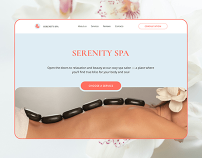 SERENITY SPA Website Design