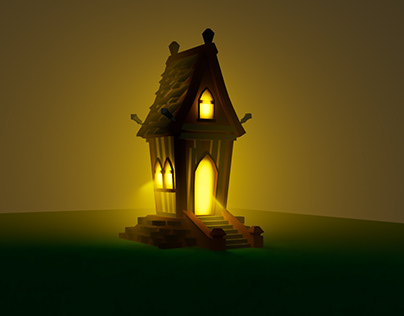 3D Stylized Old House Model