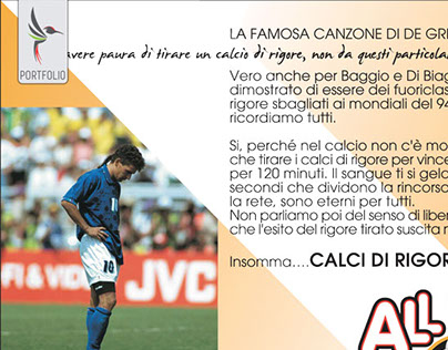 Grafica per Brochure Calcio Presentazione Sportiva