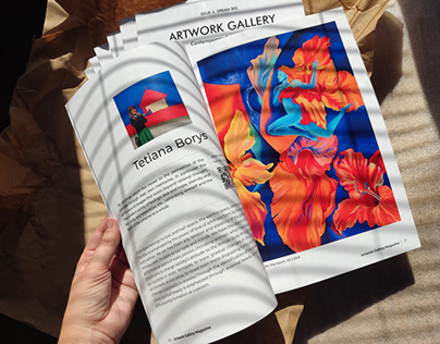 Artwork Gallery Magazine - curating, design layout