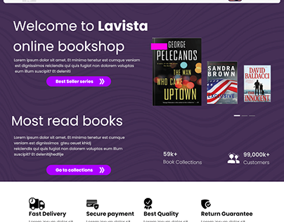 Lavista Bookshop landing page