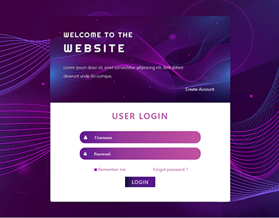Login / Welcome Page