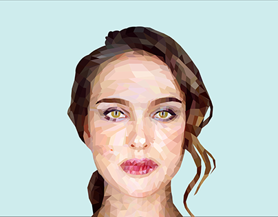 The beautiful and talented NATALIE PORTMAN in LOW POLY