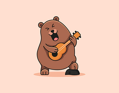 Cute Bear Singing