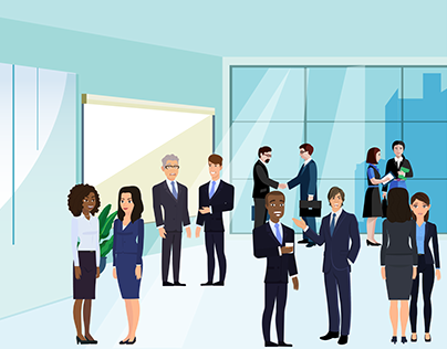 Illustrations for Business network.